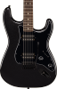 Squier FSR Affinity Stratocaster HH Laurel Fingerboard Black Pickguard Black Hardware Matching Headstock Metallic Black